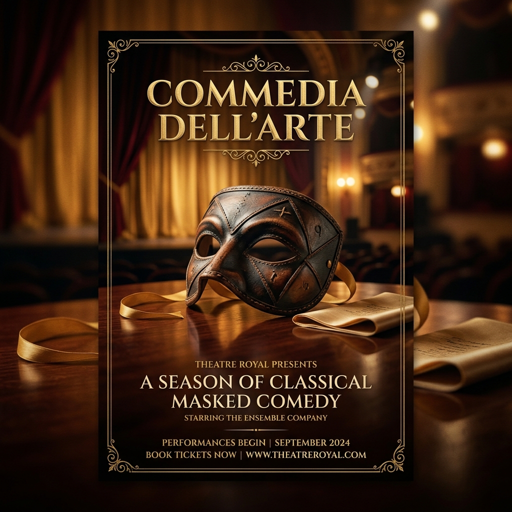 Colección de Máscaras de Commedia dell'Arte
